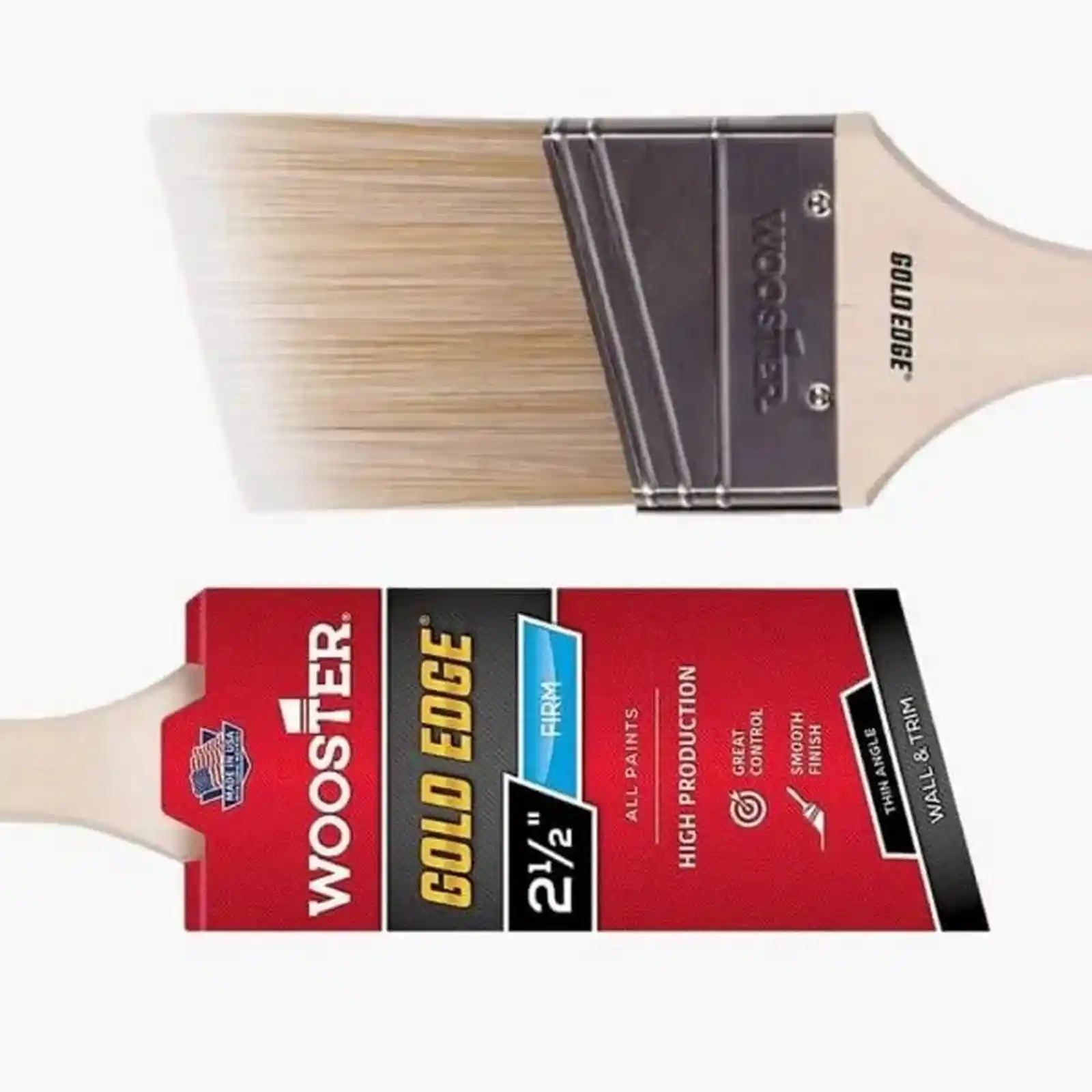 Pensula Gold Edge 5 cm, Unghi, Wooster [4]