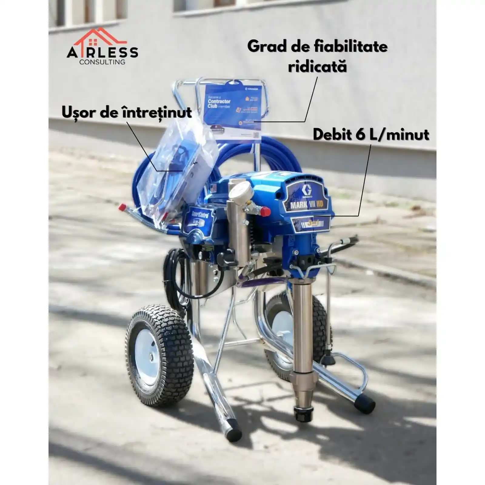 Pompa de gletuit, zugravit, mixta, Graco, MARK VII MAX Standard [9]