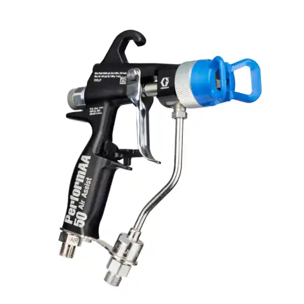 Pompa de vopsit Graco Merkur ES 30:1, debit 1.5 l/min, din otel inoxidabil, cu rezervor (hopper) si pistol PerformAA 50 [2]