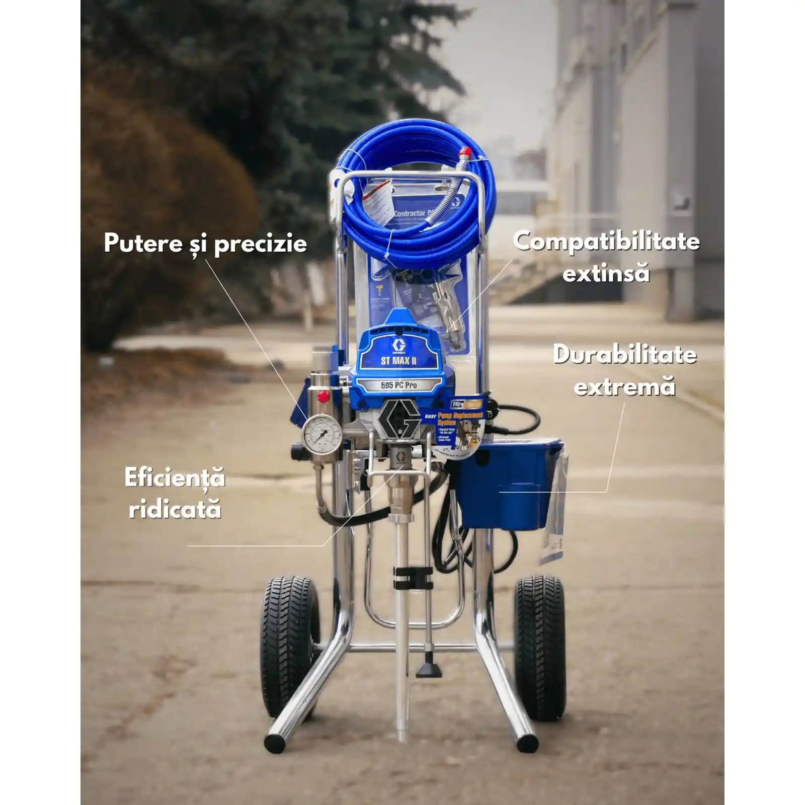 Pompa de zugravit, vopsit, Graco, ST MAX II 595 PC Pro [2]