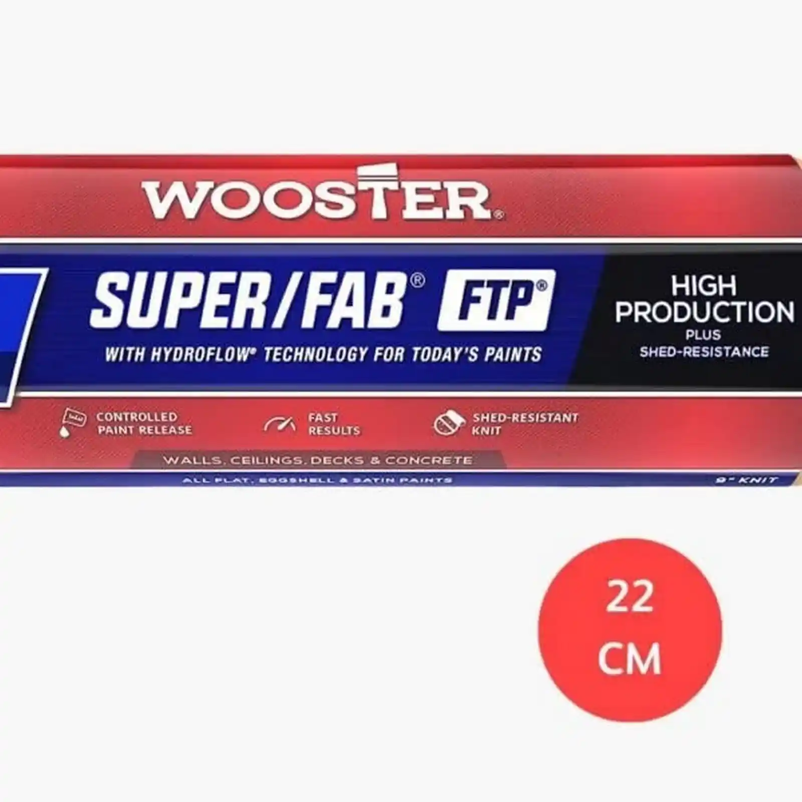 Rezerva rola trafalet, 22.5 cm, SUPER FAB FTP, 13mm, Wooster [2]