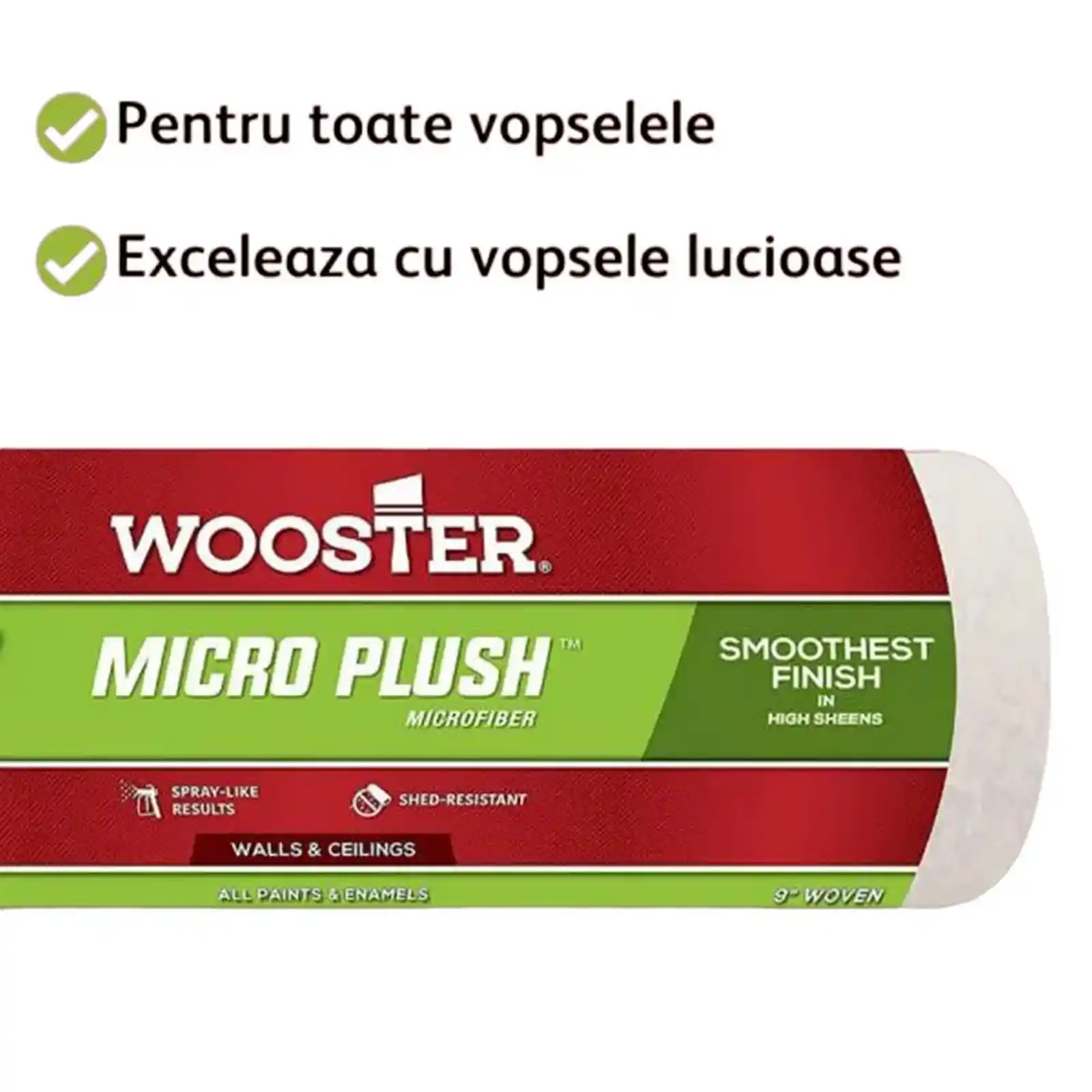 Rezerva rola trafalet, 22 cm, MICROPLUSH, 14 mm, Wooster [4]