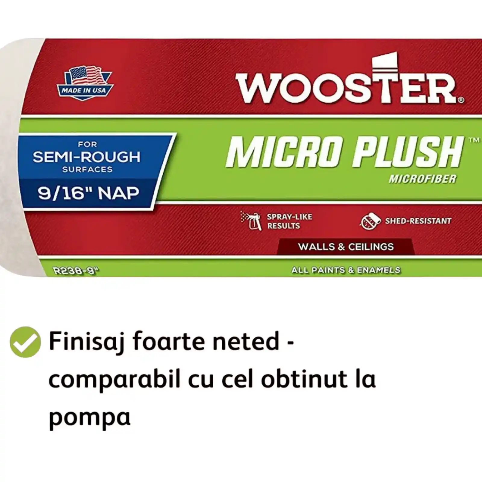 Rezerva rola trafalet, 35 cm, MICROPLUSH, 14 mm, Wooster [2]