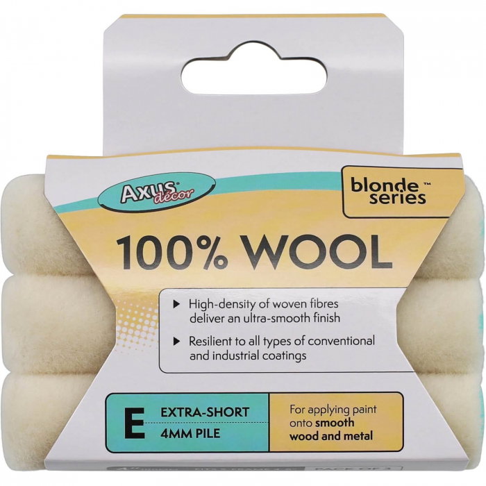 Rola trafalet Pro-Finish Wool, 10 cm; pachet Triplu, Axus [2]