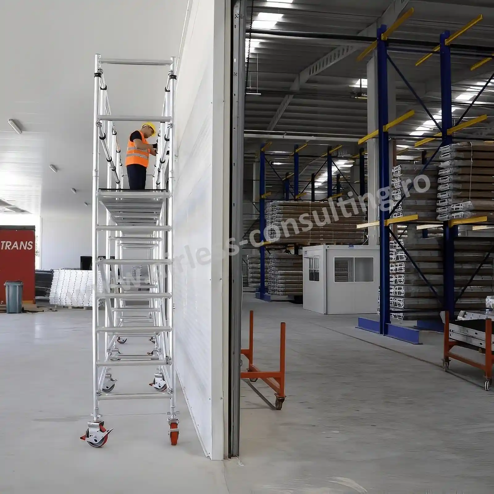 Schela mobila profesionala, aluminiu, ProTUBE S6, Bisonte, inaltime 6.2 m [3]