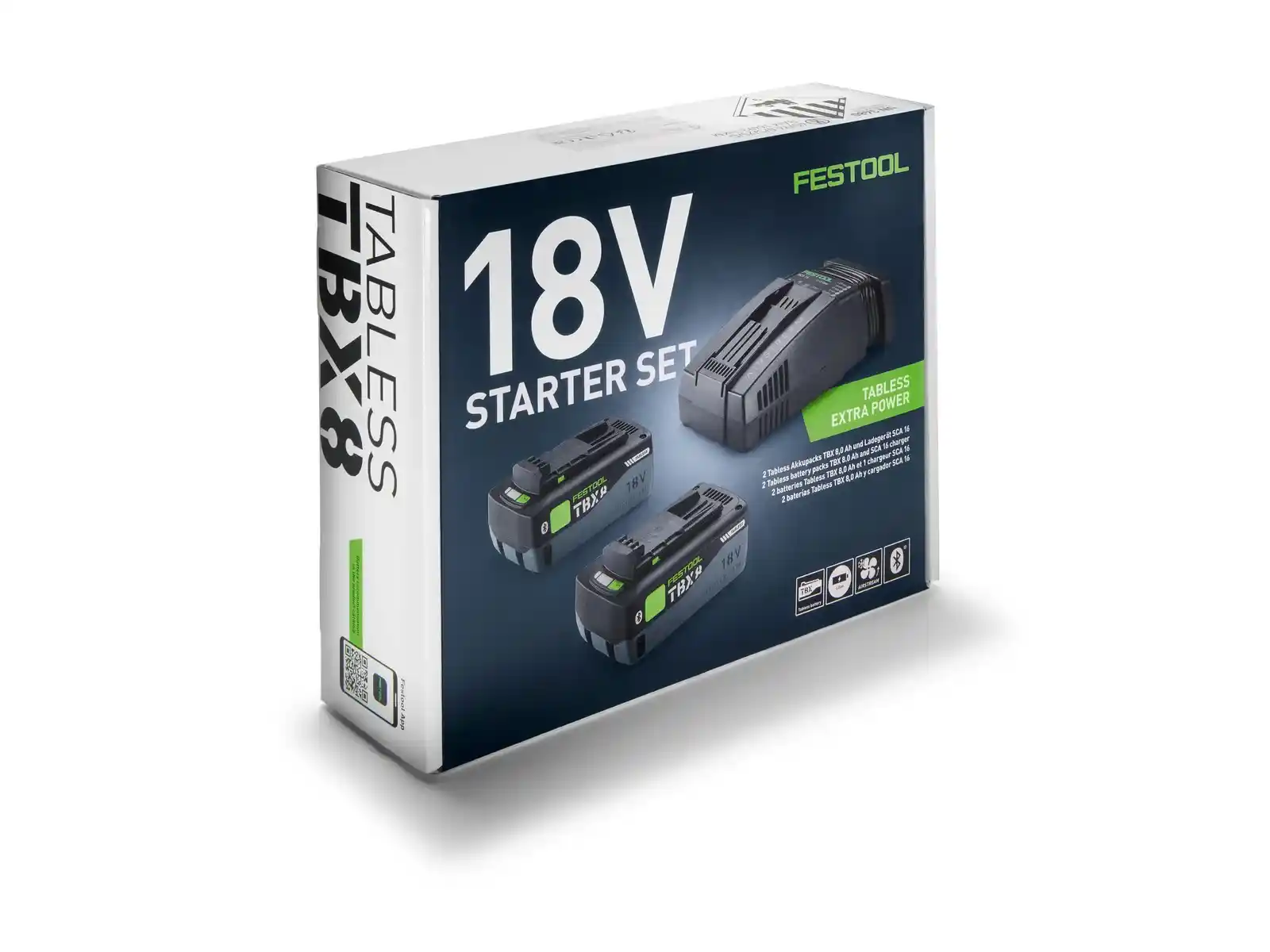Set de energie Festool 18V cu 2 acumulatori TBX 8.0 Ah si incarcator rapid AIRSTREAM SCA16 [2]