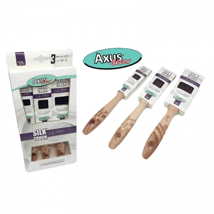 Set de pensule Silk Touch Ultra, Set de 3 (25, 50, 75 mm), Axus [2]