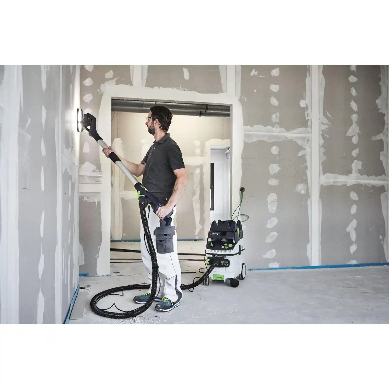 Set slefuitor glet de pereti cu gat lung PLANEX LHS2, 225, EQI si aspirator cu stativ CTL 36. Festool [11]
