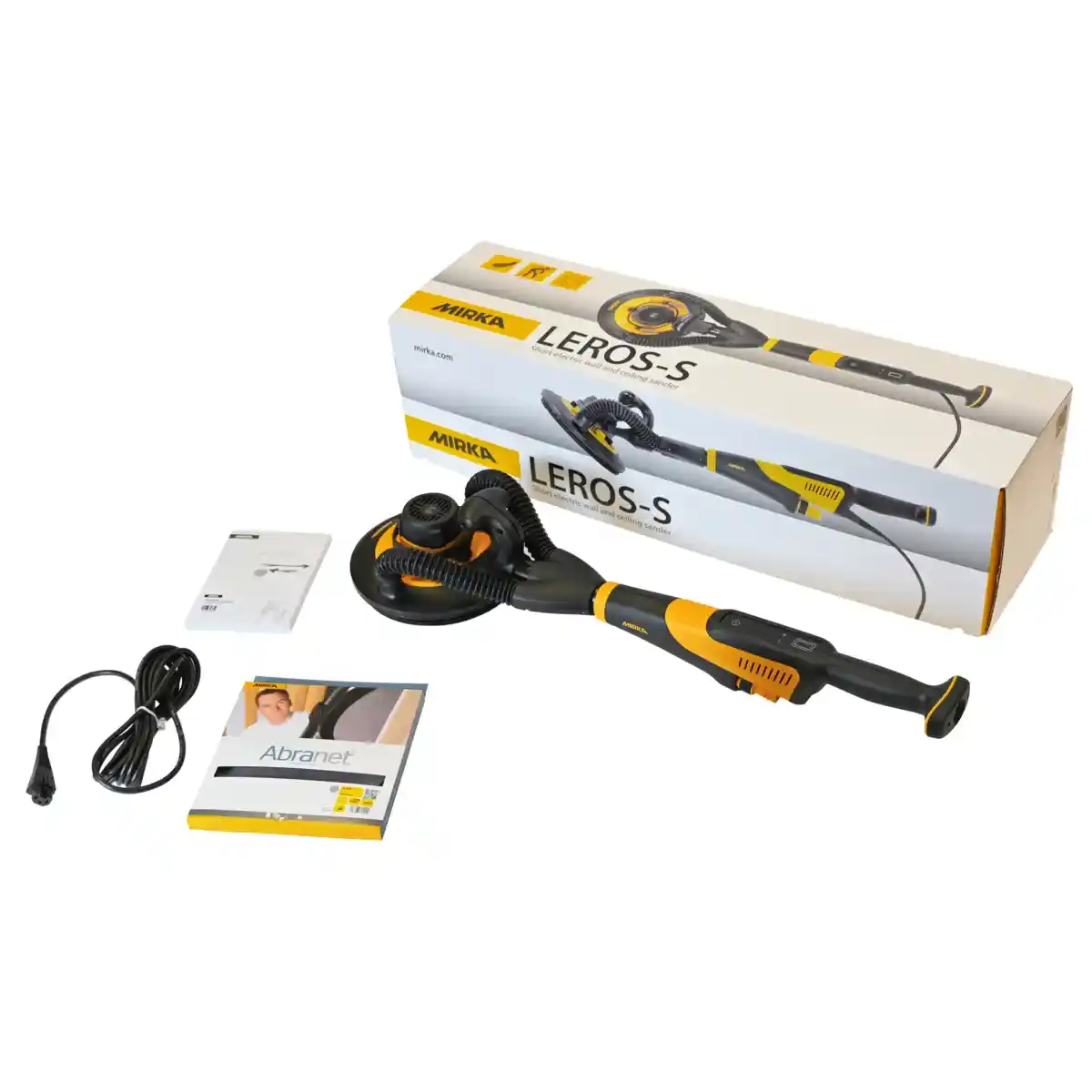 Slefuitor perete Mirka LEROS-S 950CV, 225mm, Orbit 5.0 cu aspirator 1230 L AFC si furtun de 4m ( fara geanta ) [3]