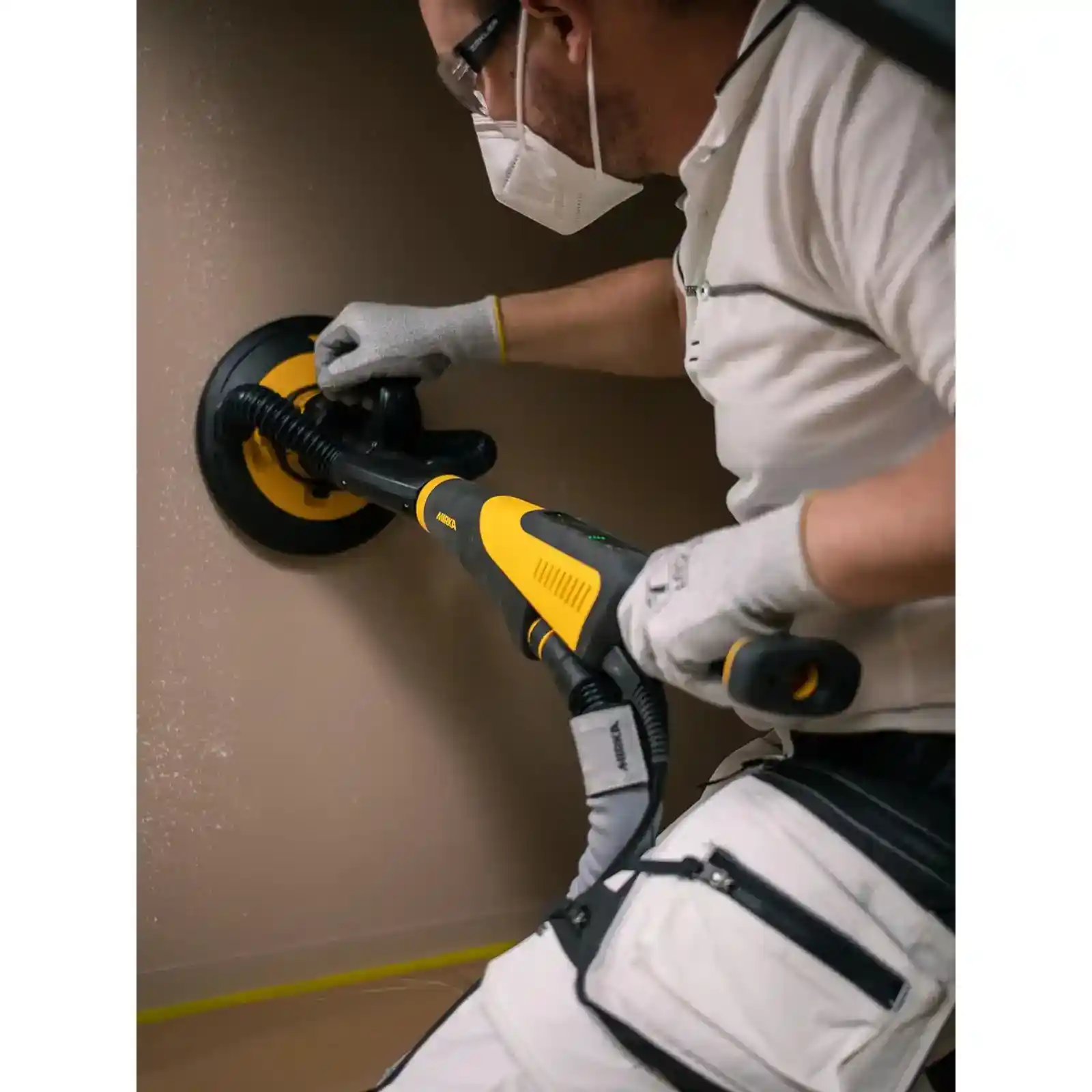 Slefuitor perete Mirka LEROS-S 950CV 225mm Orbit 5.0 cu aspirator DEXOS 1217 M AFC, furtun de 6m si geanta de transport [2]