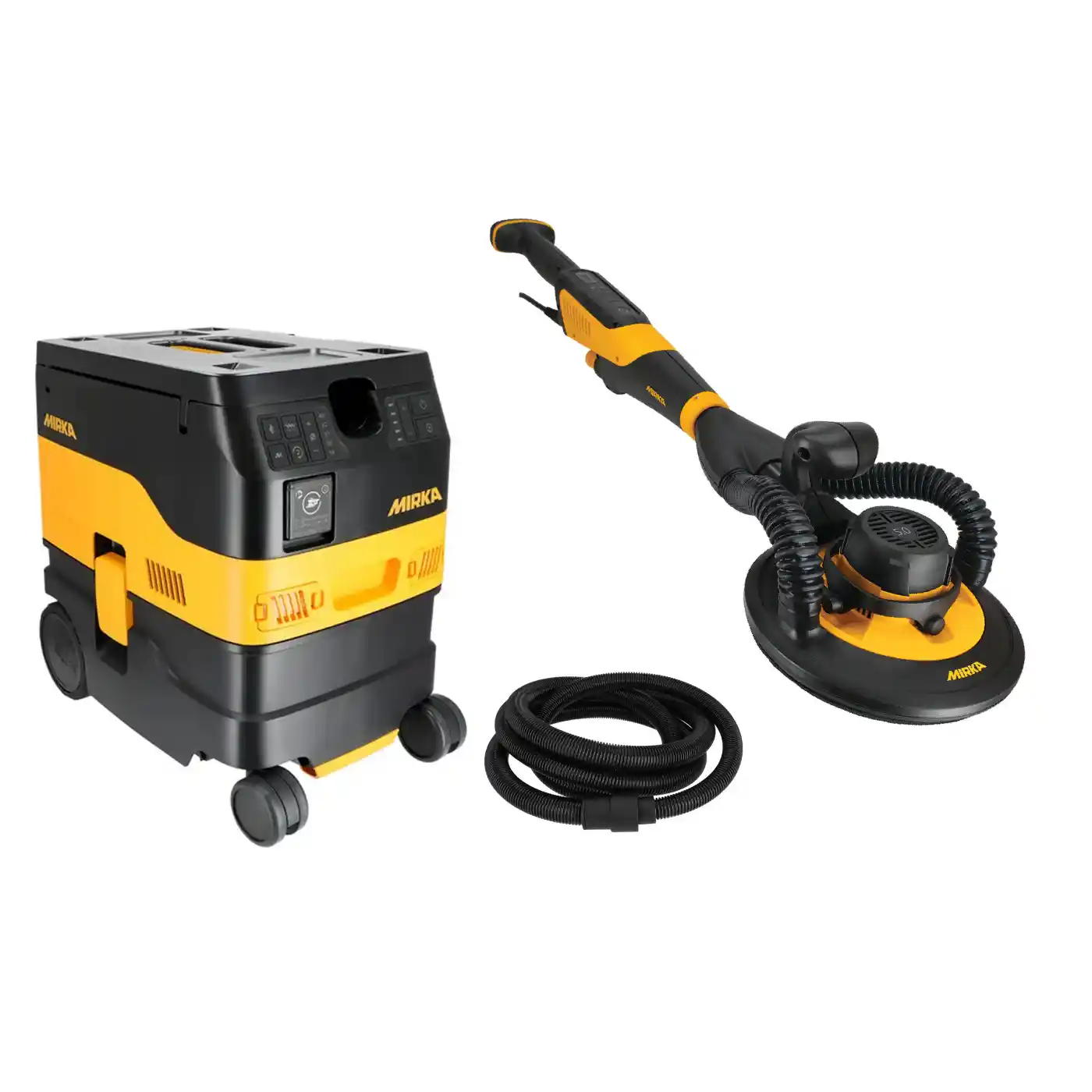 Slefuitor perete Mirka LEROS-S 950CV 225mm Orbit 5.0 cu aspirator DEXOS 1217 M AFC si furtun de 4m ( fara geanta ) [2]