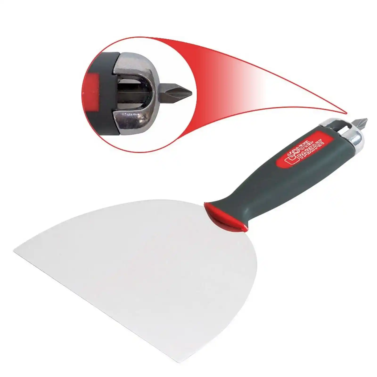 Spaclu cu bit surbelnita, 15 cm, lama inox, LOutil Parfait [2]