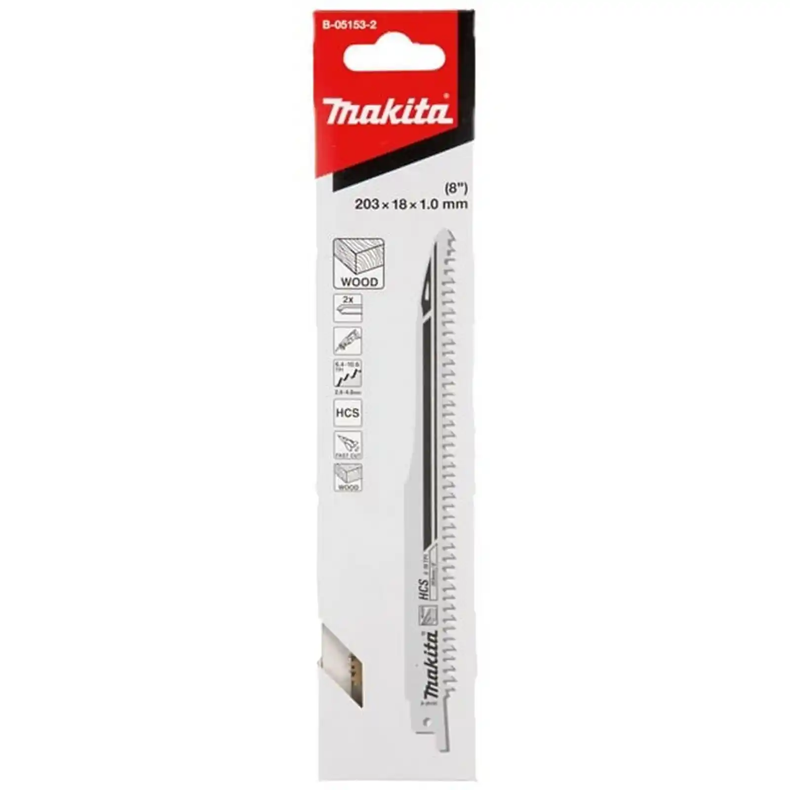 Accesorii Makita - Set 2 bucati, Panza sabie HCS LEMN 6-10X203X18, Makita