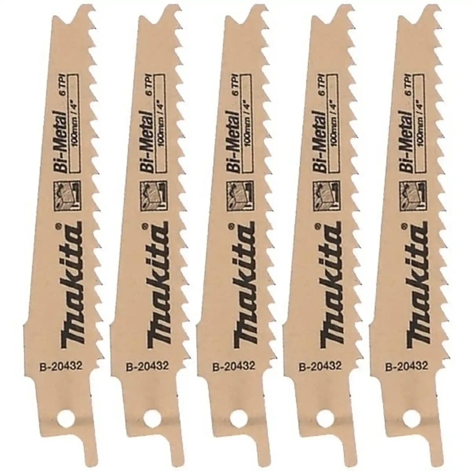 Accesorii Makita - 5XPANZA SABIE BIM LEMN CUIE 6X100X17, Makita