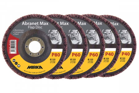 Unelte si scule Mirka - Abraziv Abranet Max Flap Disc, diametru 125mm, T29 Selectie, Mirka