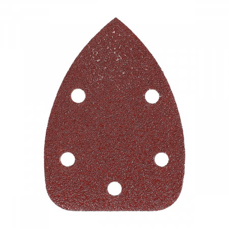 Promotii si oferte - Abraziv triunghular rosu, 100 x 140 x 140mm, 5 gauri, Grip, P120, 5 buc/pachet, Mirka