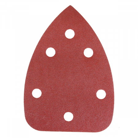 Promotii si oferte - Abraziv triunghular rosu, 100 x 140 x 140mm, 6 gauri, combinatie, 5 bucati/pachet, Mirka