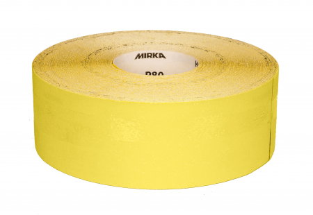 Abrazivi Mirka - Rola abraziva YELLOW BASIC, 93 mm X 50 m, RLL, P120, Mirka