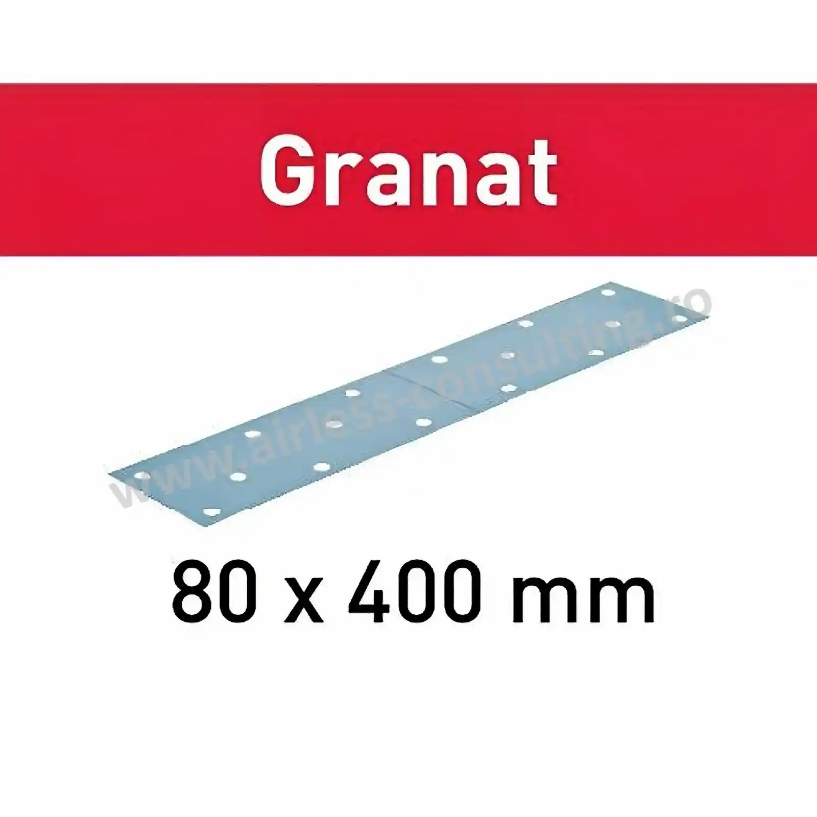 Abrazive pentru uneltele Festool - Abrazive Granat, 80x400, P80, 50 de bucati, Festool