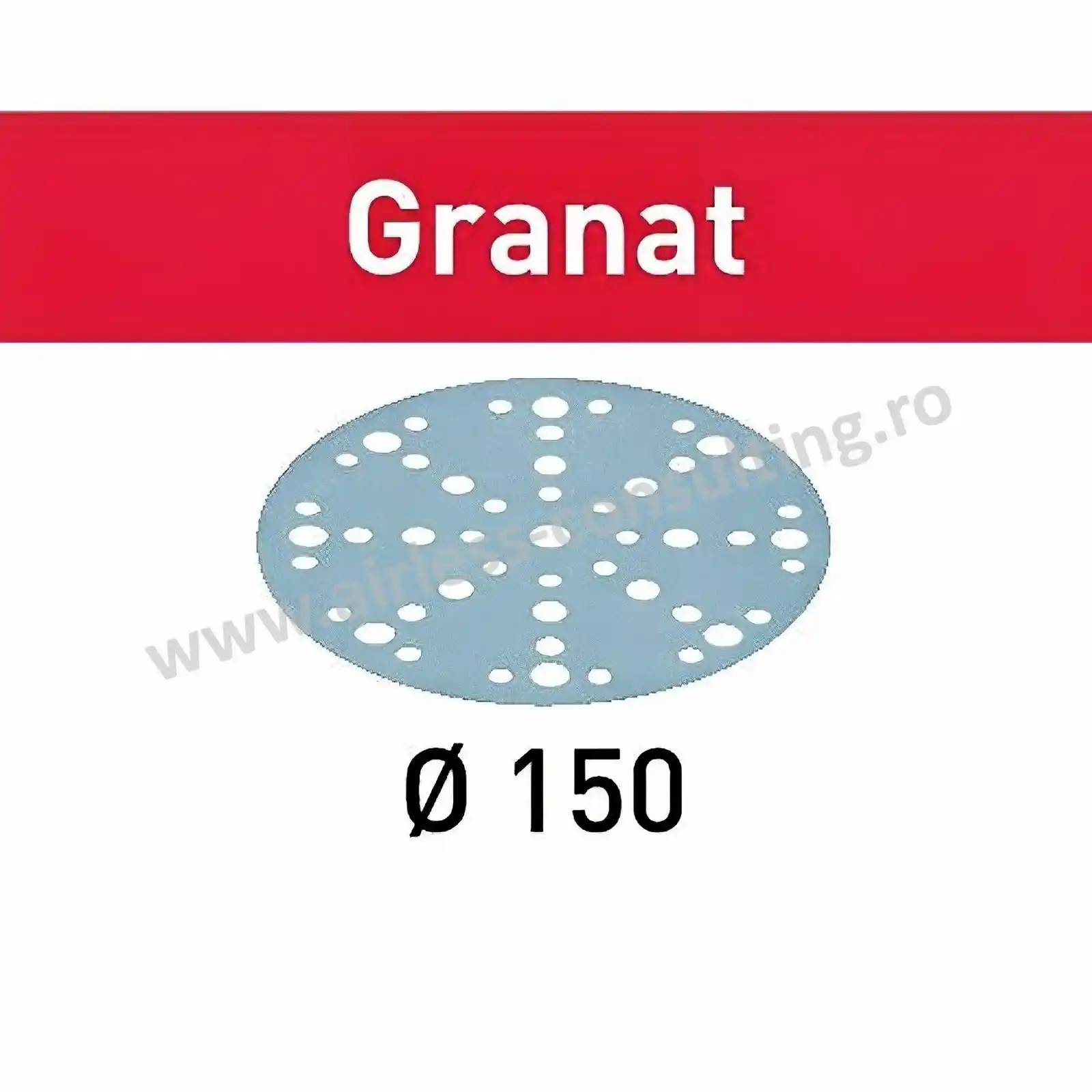 Promotii Unelte si accesorii de zugravit gletuit tencuit - Abrazive Granat, D150, P60, 10 buc/pachet, Festool