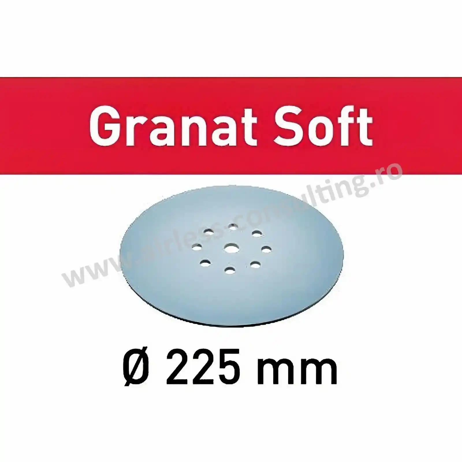 Foaie abraziva (smirghel) Granat soft pentru slefuitoarele Planex - Abrazive Granat Soft, D225, P240 GR, Soft/25, Festool