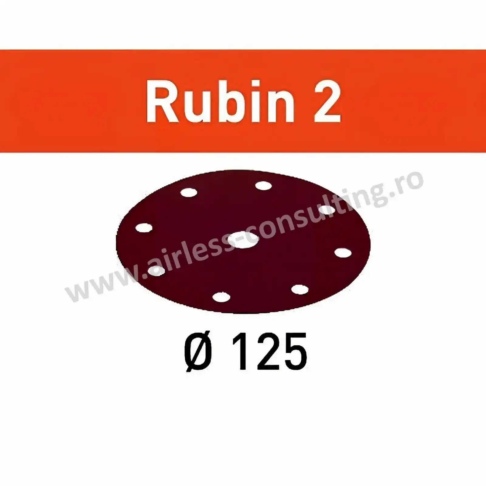 Promotii Unelte si accesorii de zugravit gletuit tencuit - Abrazive Rubin, 2 D125, P40 RU/50, Festool