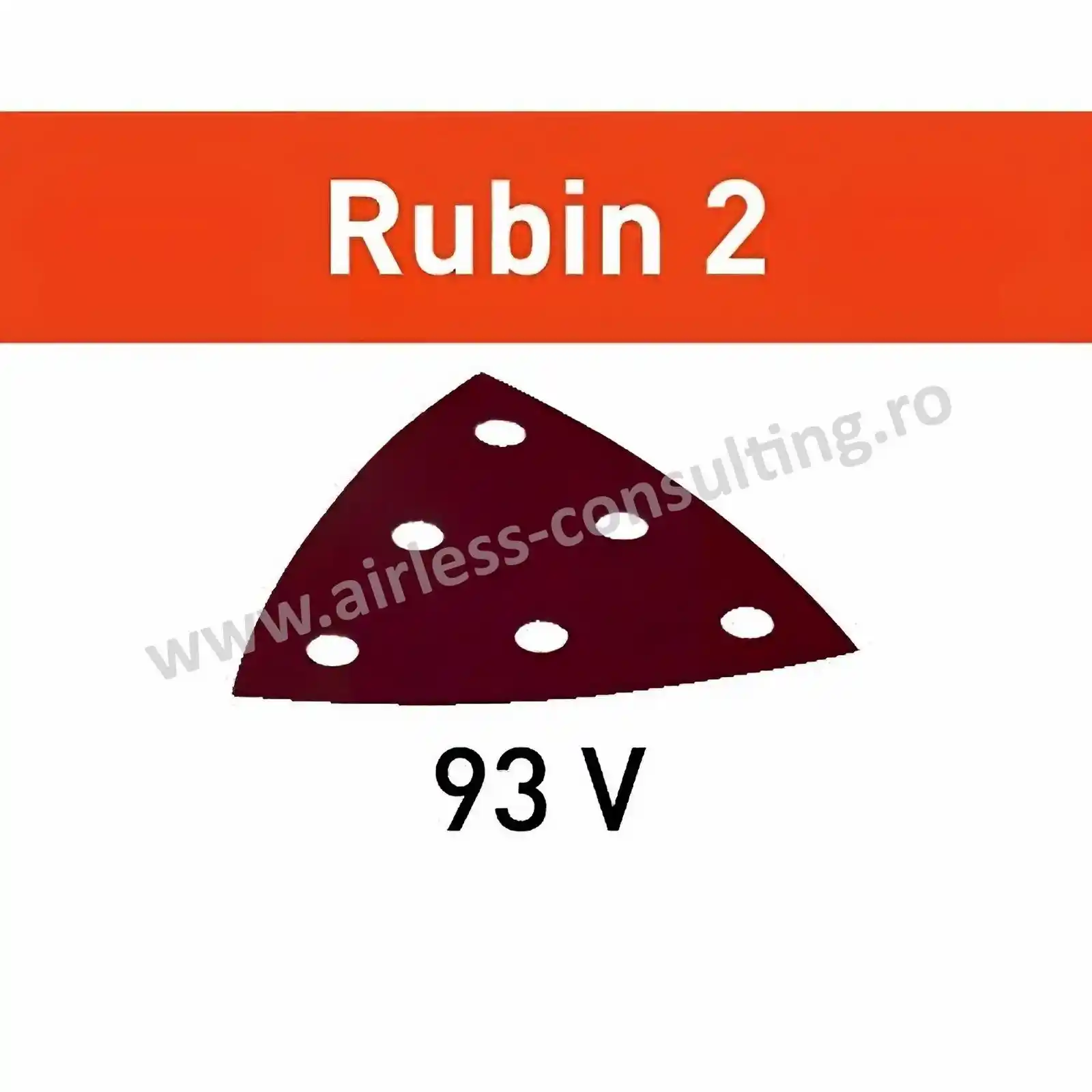 Disc slefuire pentru RO 90 DX, DX 93 şi RS 300, RS 3, LRS 93 - Abrazive Rubin, 2 V93, P40 RU/50, Festool