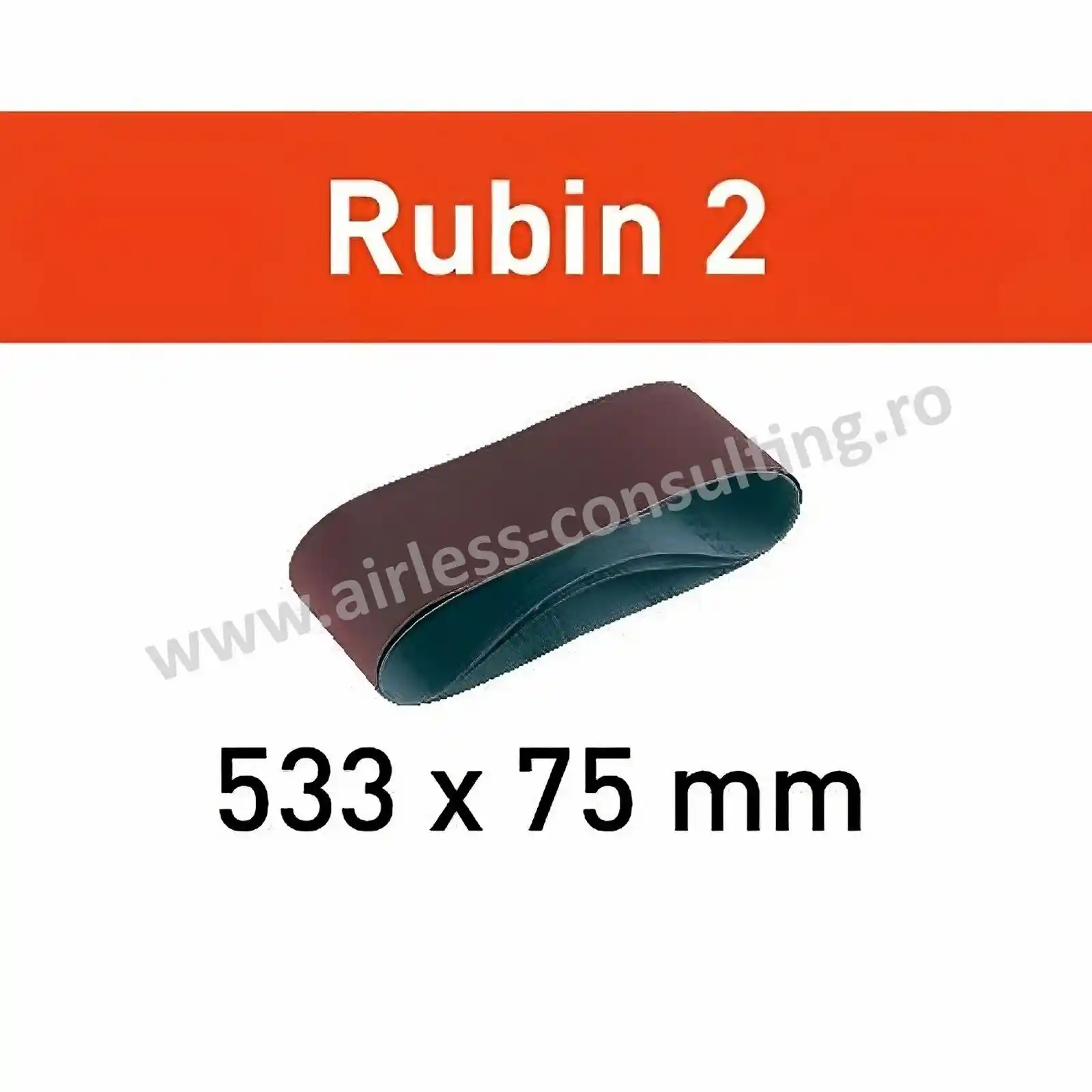 Unelte Profesionale Festool - Banda abraziva Rubin 2, L533x75, P60 RU/10, Festool