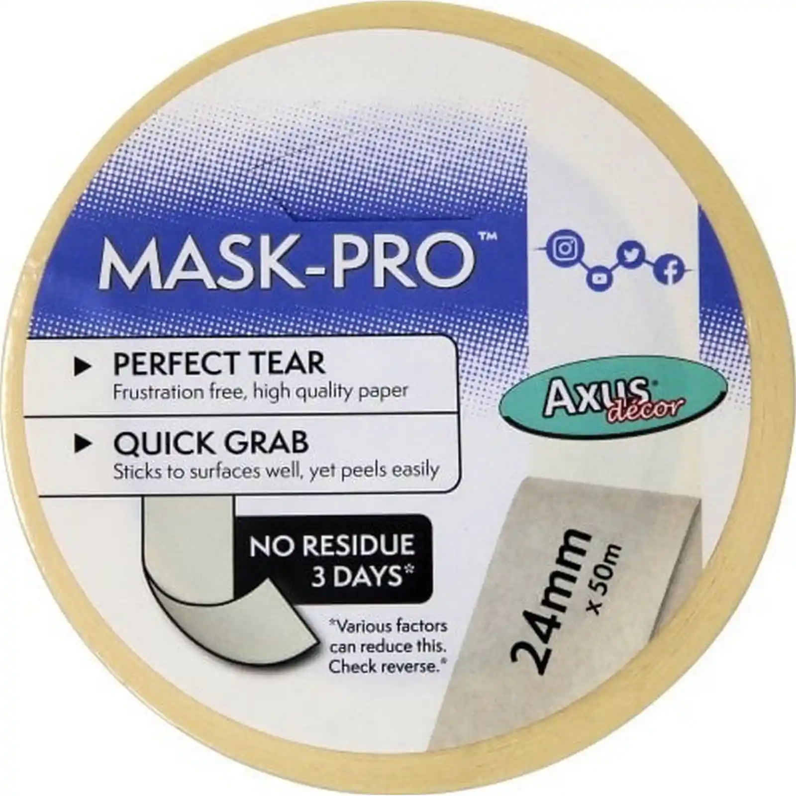 Banda de Mascare Mask-Pro, 24 mm x 50 m, Axus [1]