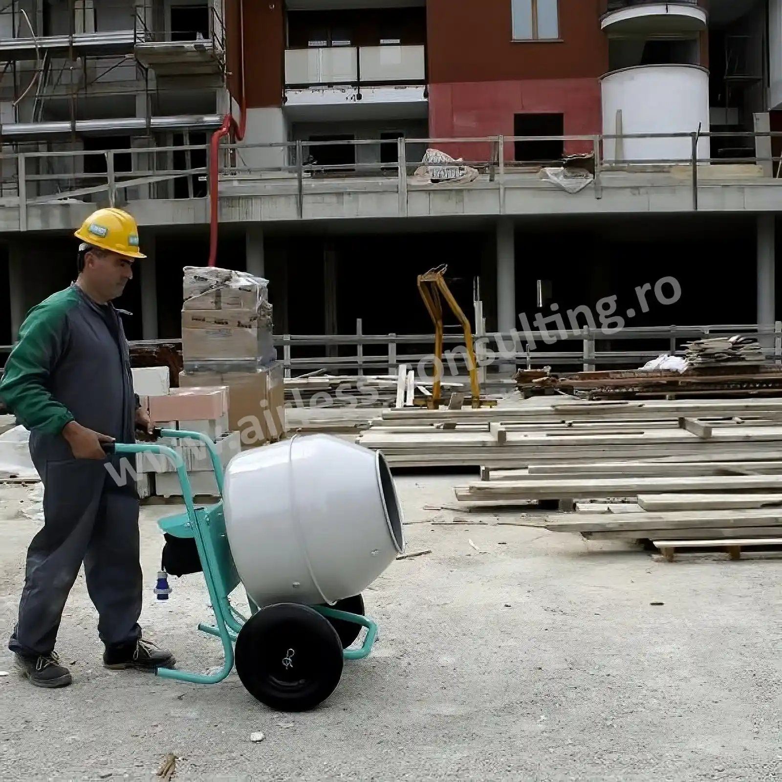 Betoniera profesionala, Rollbeta 130, IMER, 230V, 0.3 kW [6]