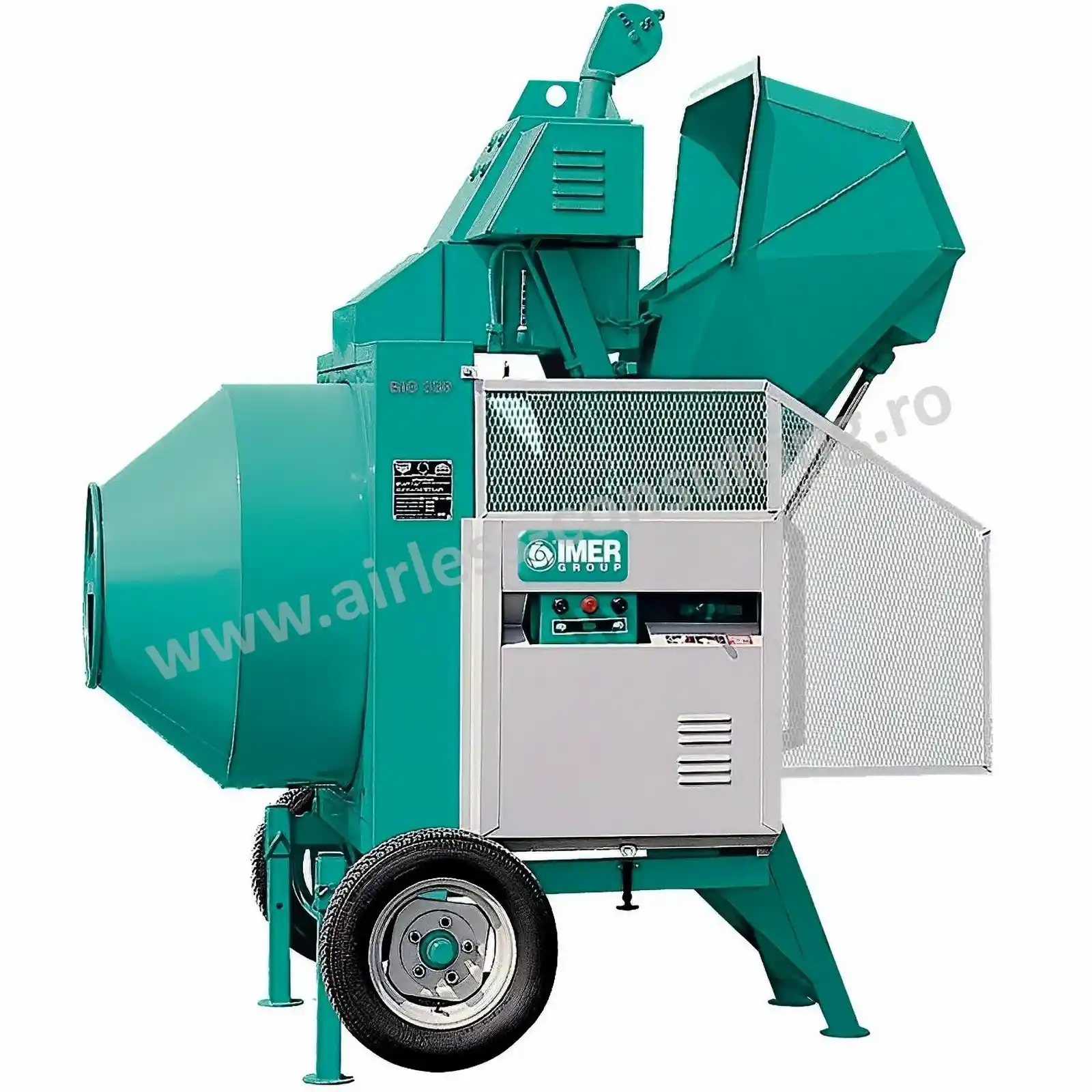 Utilaje profesionale constructii - Betoniera profesionala semiautomata 400 l, BIR 400 ID, IMER, 400V, 3 kW