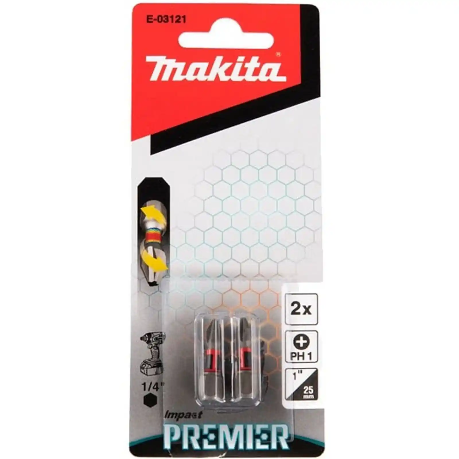 Accesorii Makita - BIT IMPACT PREMIER(C-FORM) PH1-25MM 2BUC, Makita