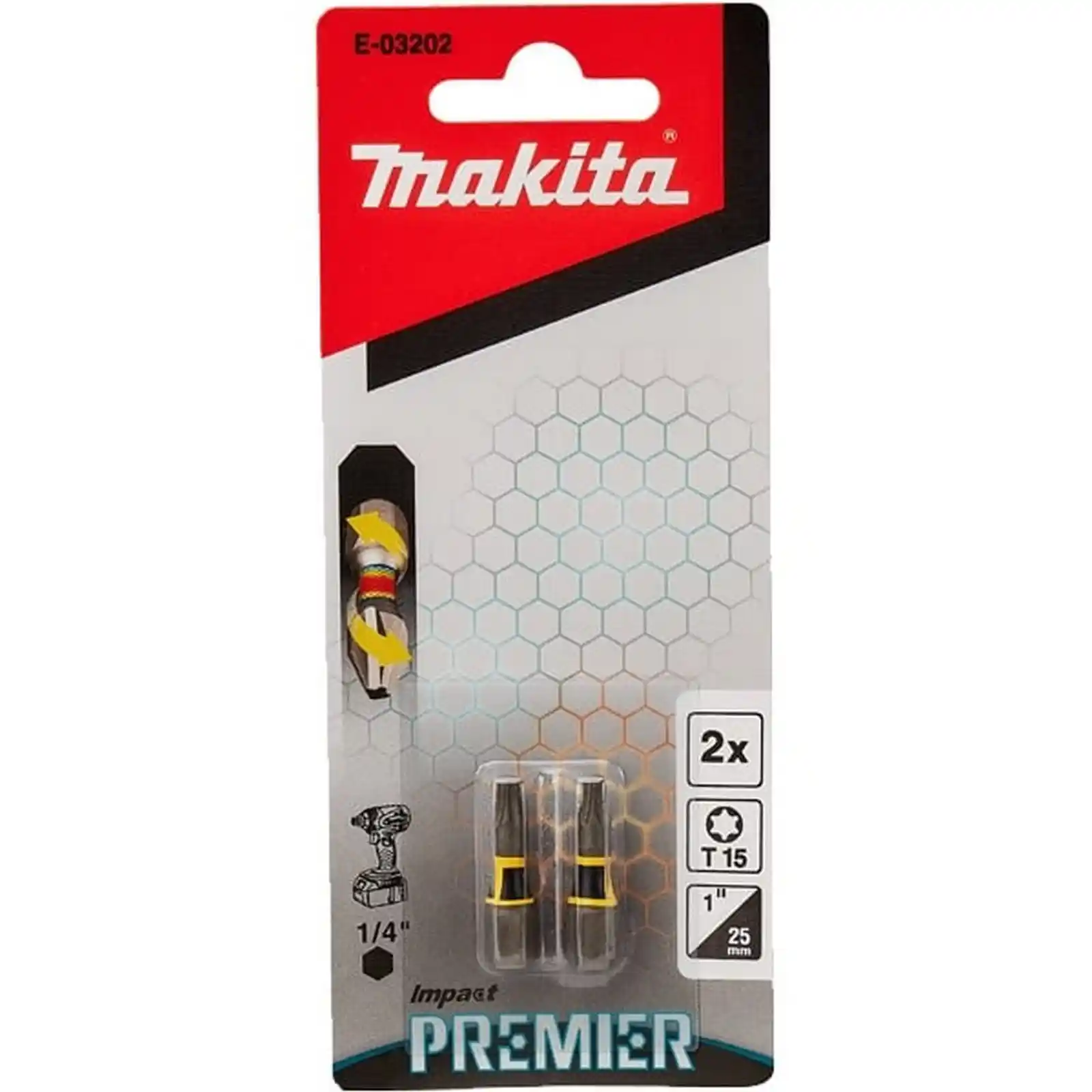 Accesorii Makita - BIT IMPACT PREMIER(C-FORM) T15-25MM 2BUC, Makita