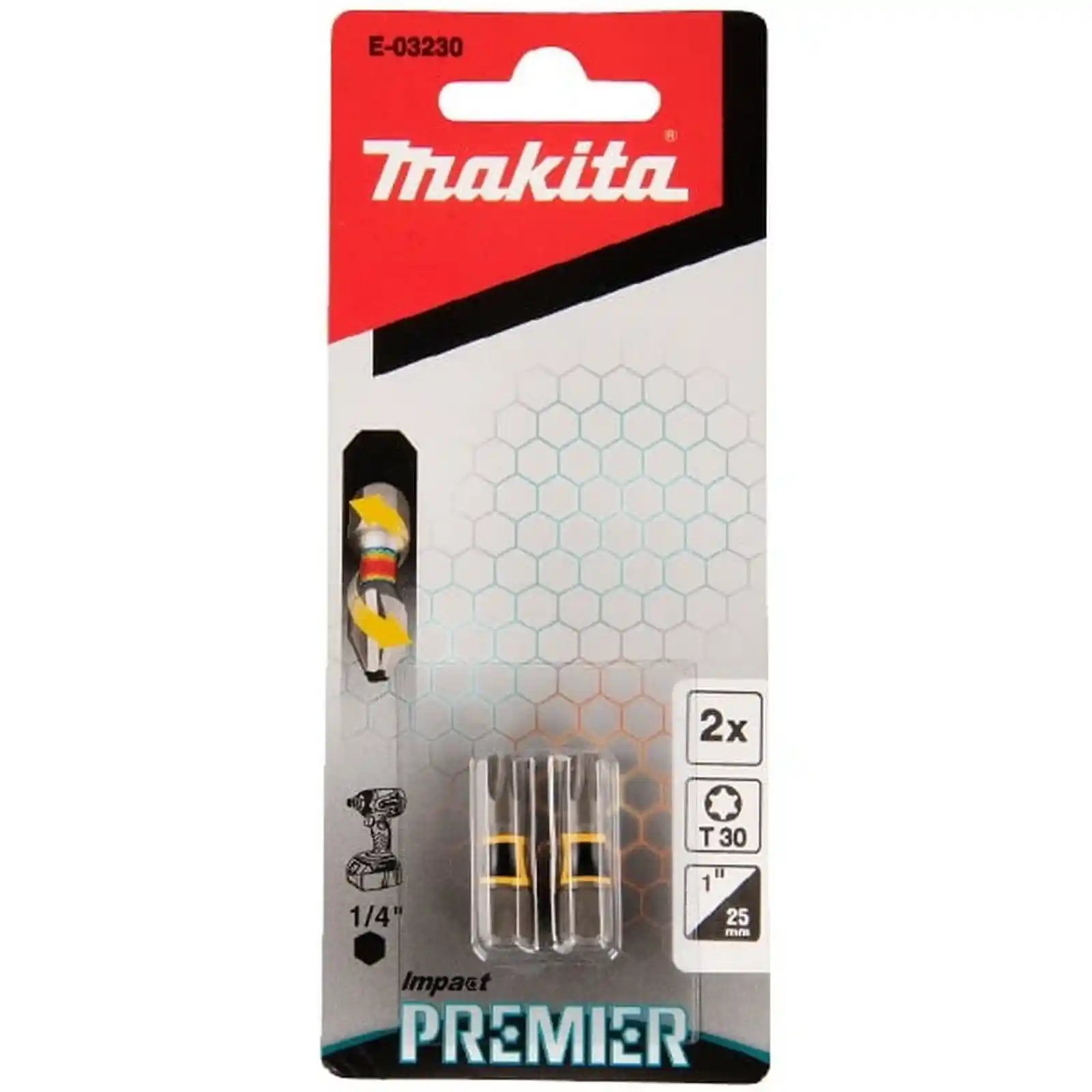 Bit pentru insurubat Makita - BIT IMPACT PREMIER(C-FORM) T30-25MM 2BUC, Makita