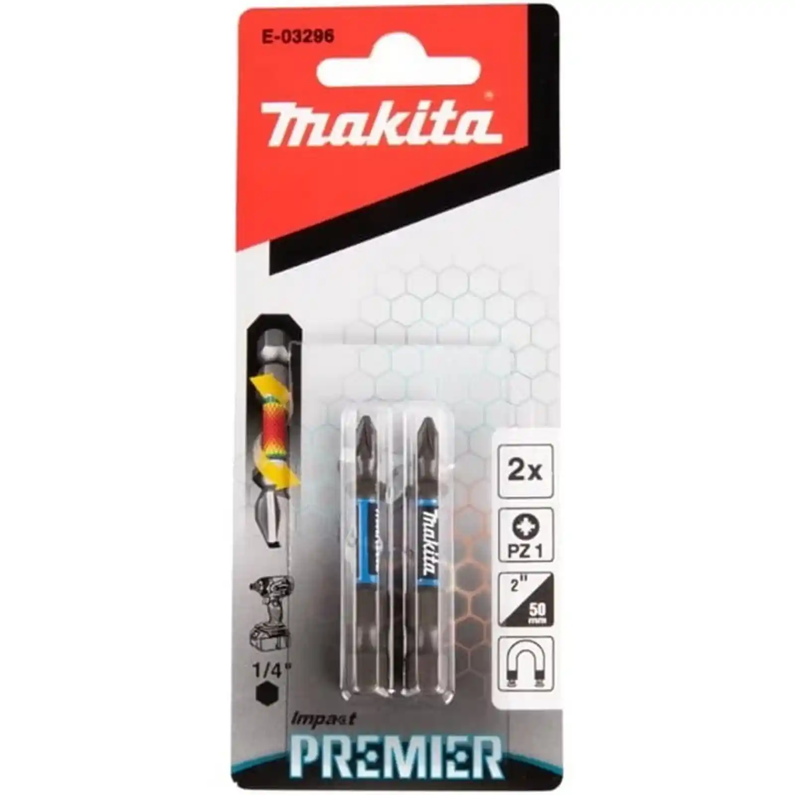 Bit pentru insurubat Makita - BIT IMPACT PREMIER(E-FORM) PZ1-50MM 2BUC, Makita