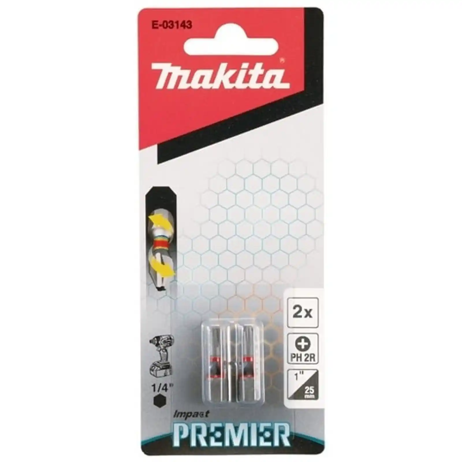 Accesorii Makita - BIT IPT PREM(C-FORM) PH2(SLIM)-25MM 2BUC, Makita