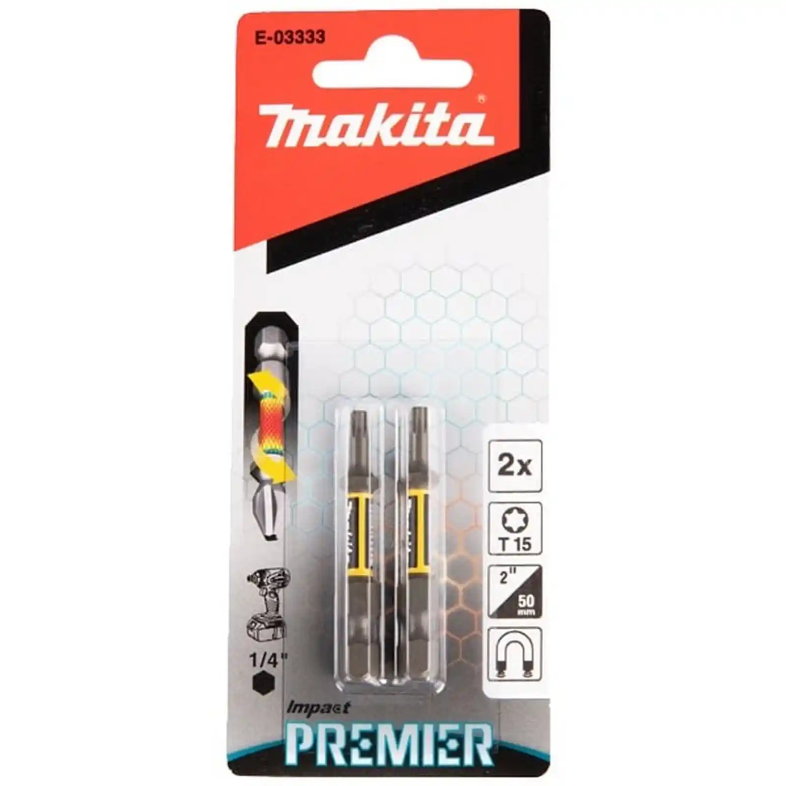 Accesorii Makita - BIT IPT PREMIER (E-FORM) T15-50MM 2 BUC, Makita