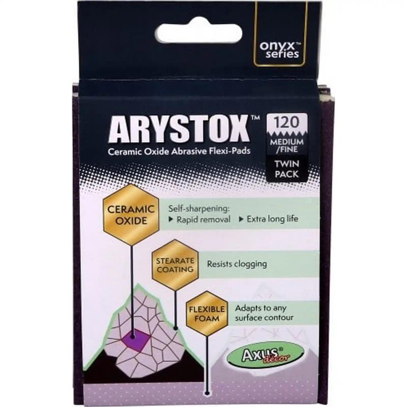 Promotii si oferte - Bureti abrazivi Arystox Flexi-Pads, P120, Pachet dublu, Axus