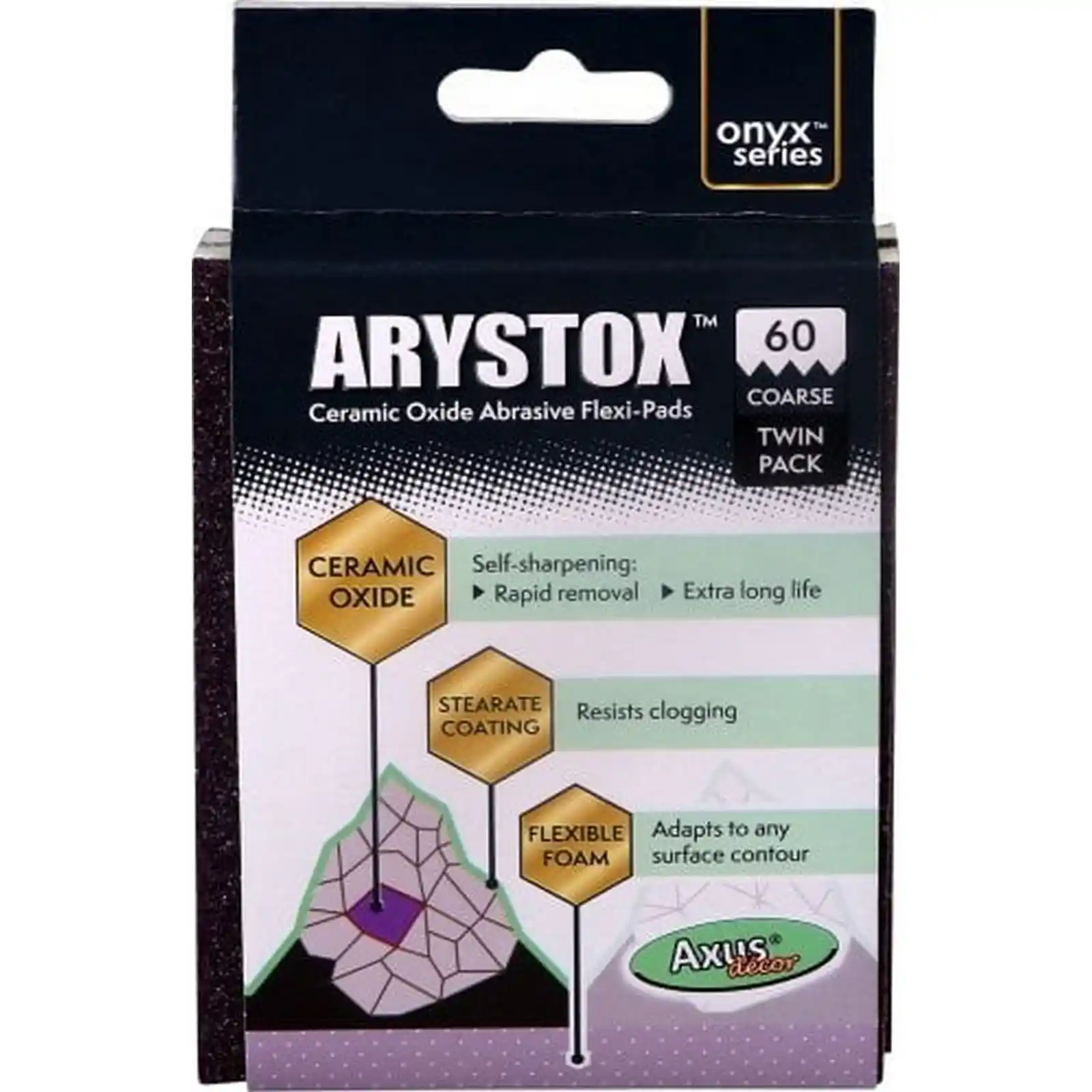 Promotii si oferte - Bureti abrazivi Arystox Flexi-Pads, P60, Pachet dublu, Axus