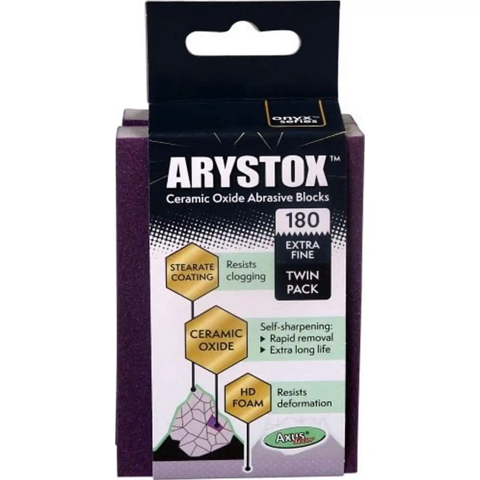 Promotii si oferte - Bureti abrazivi Arystox HD Blocks, P180, Pachet dublu, Axus