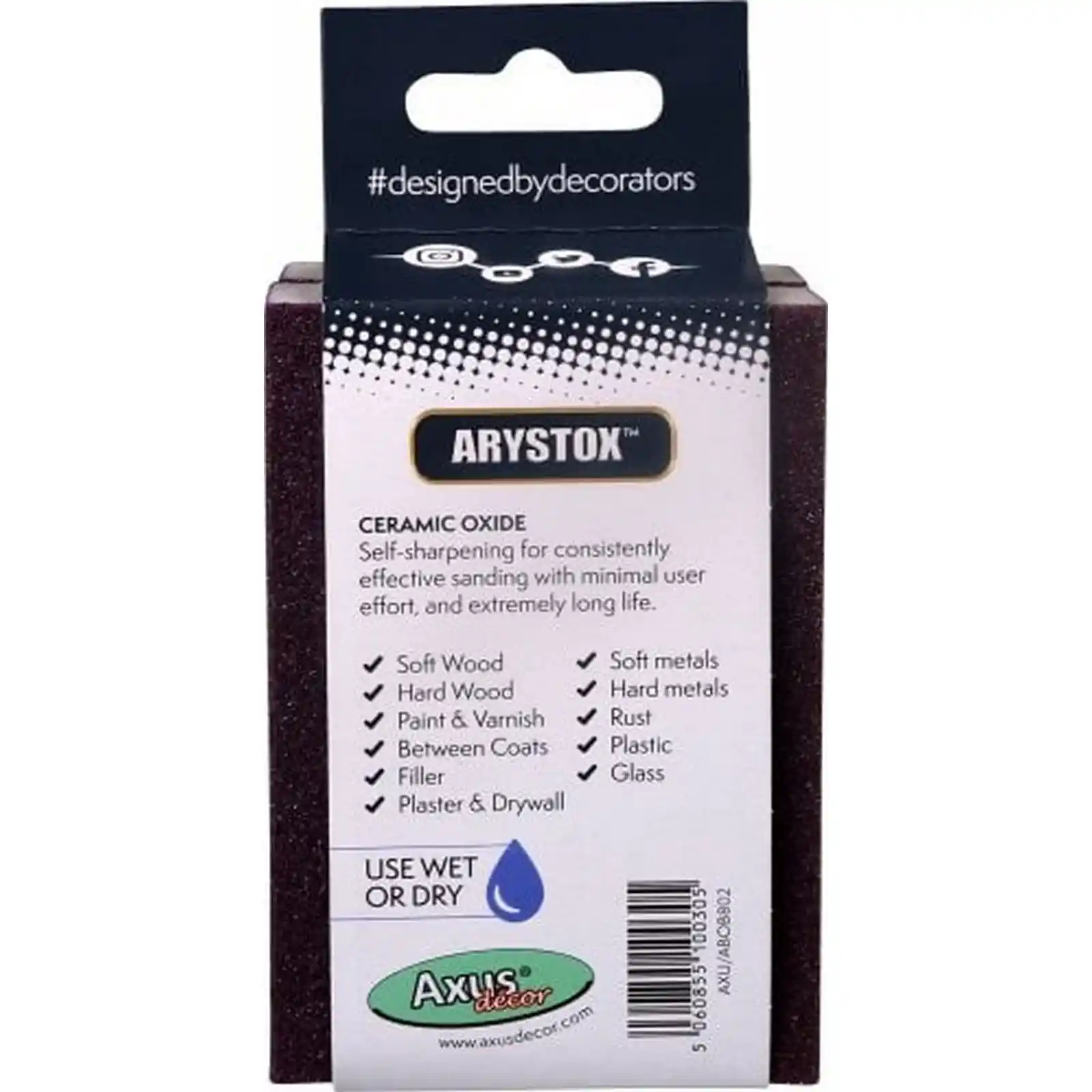 Bureti abrazivi Arystox HD Blocks, P80, Pachet dublu, Axus [1]