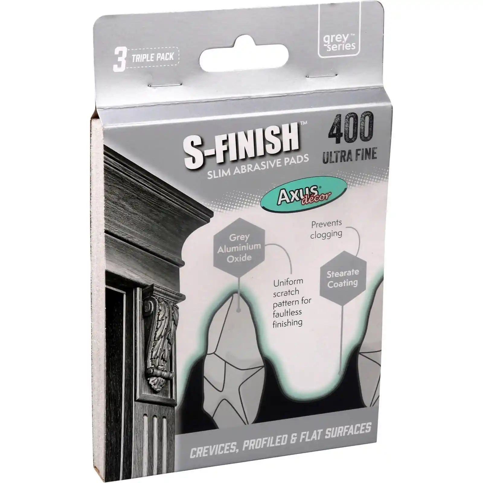 Bureti abrazivi subtiri S-Finish, ultra-fin, Pachet triplu, Axus [1]