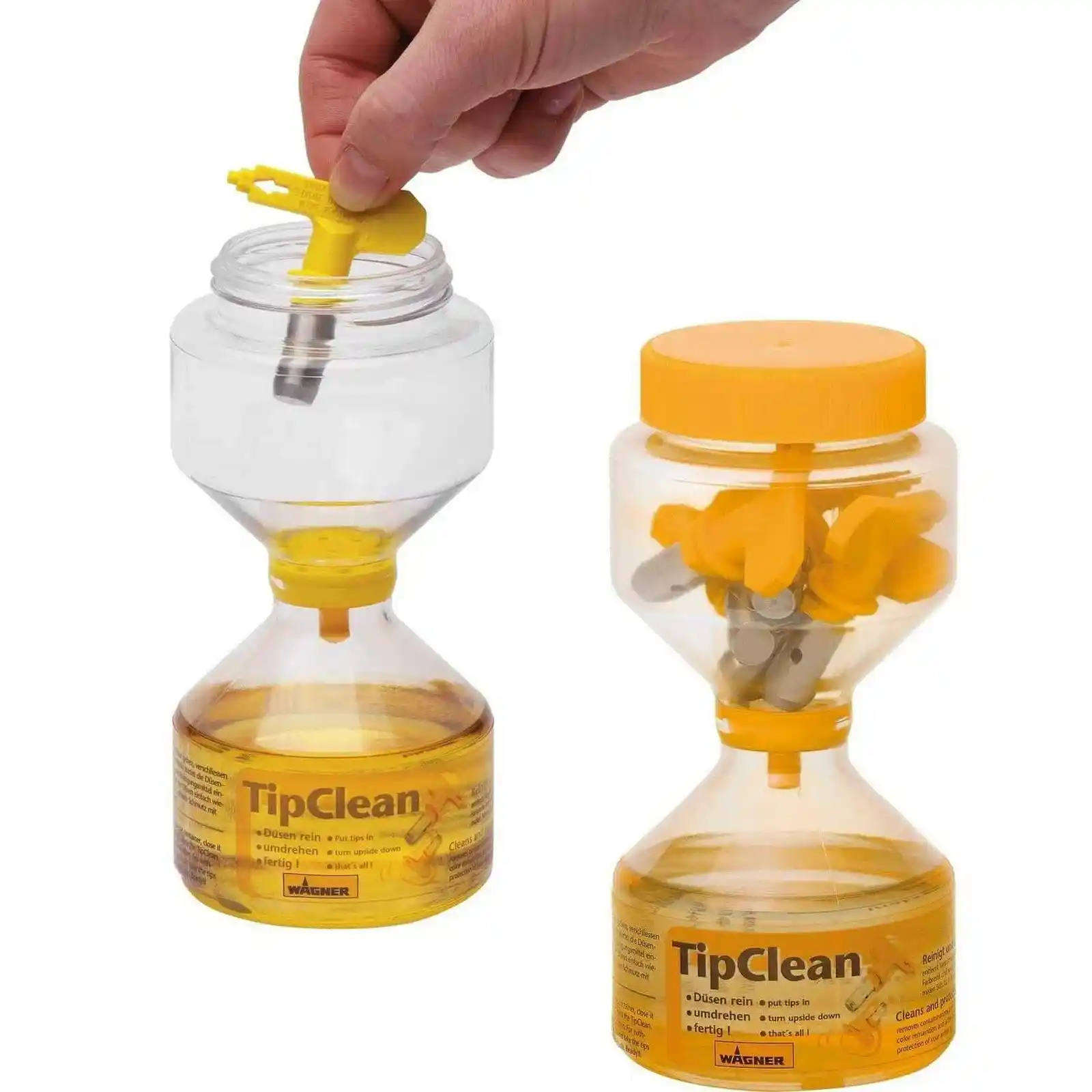 Clepsidra TipClean 200ml pentru duza airless cu solutie de depozitare, intretinere a duzelor [1]