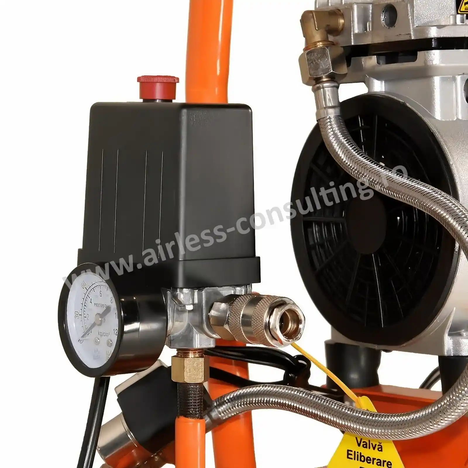 Compresor aer cu piston, SC008 009, fara ulei, debit aer 94 l/min, 8 bar, 230V [3]