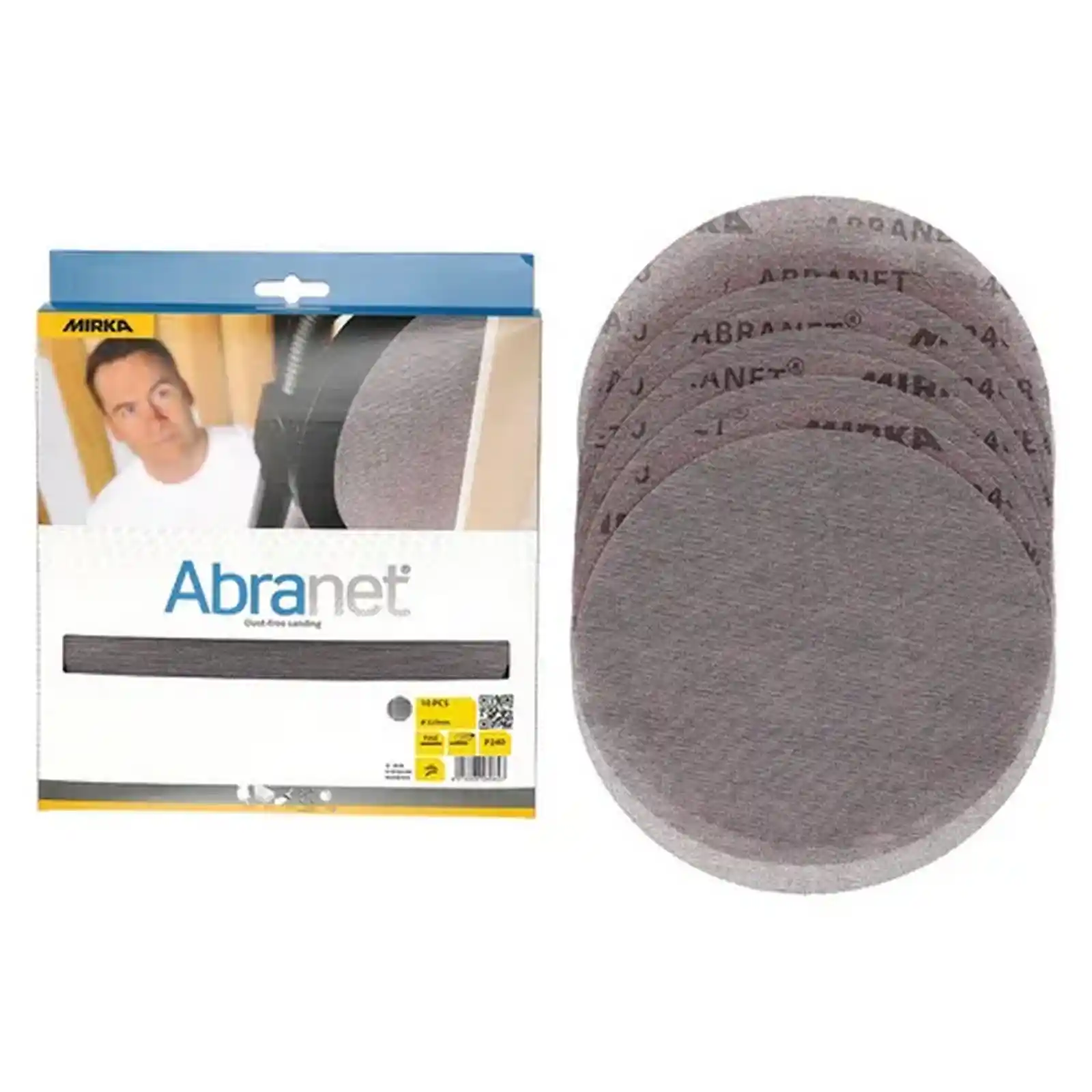 Unelte si scule Mirka - Abraziv Abranet, 225mm, Grip, P120, 25 bucati/pachet, Mirka