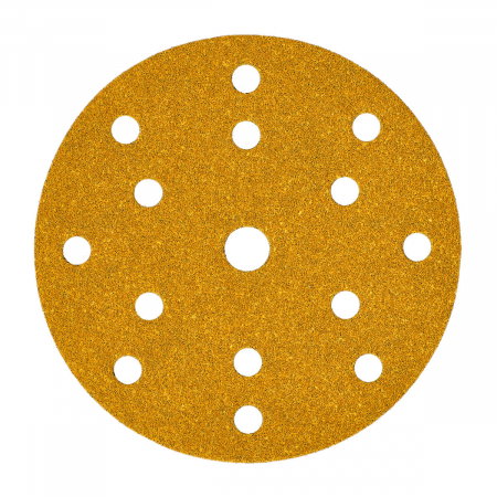 Abrazivi Mirka - Disc abraziv GOLD, 150mm, Grip 15H, P120, 10 buc/pachet, Mirka