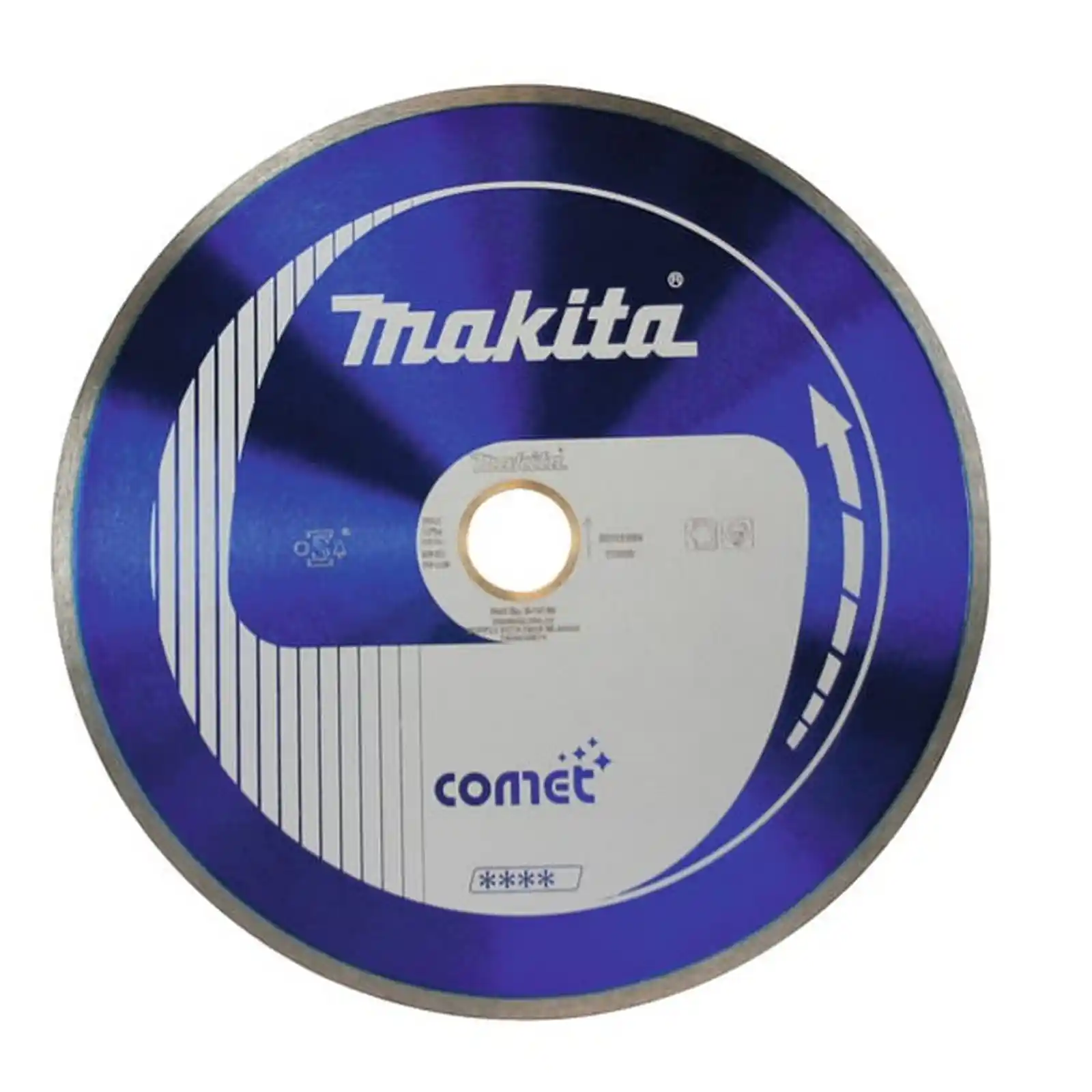 Abrazive debitare taiere diamantata - Disc diamantat COMET CONTINUU 10mm X125mm X22.23 / 20, Makita