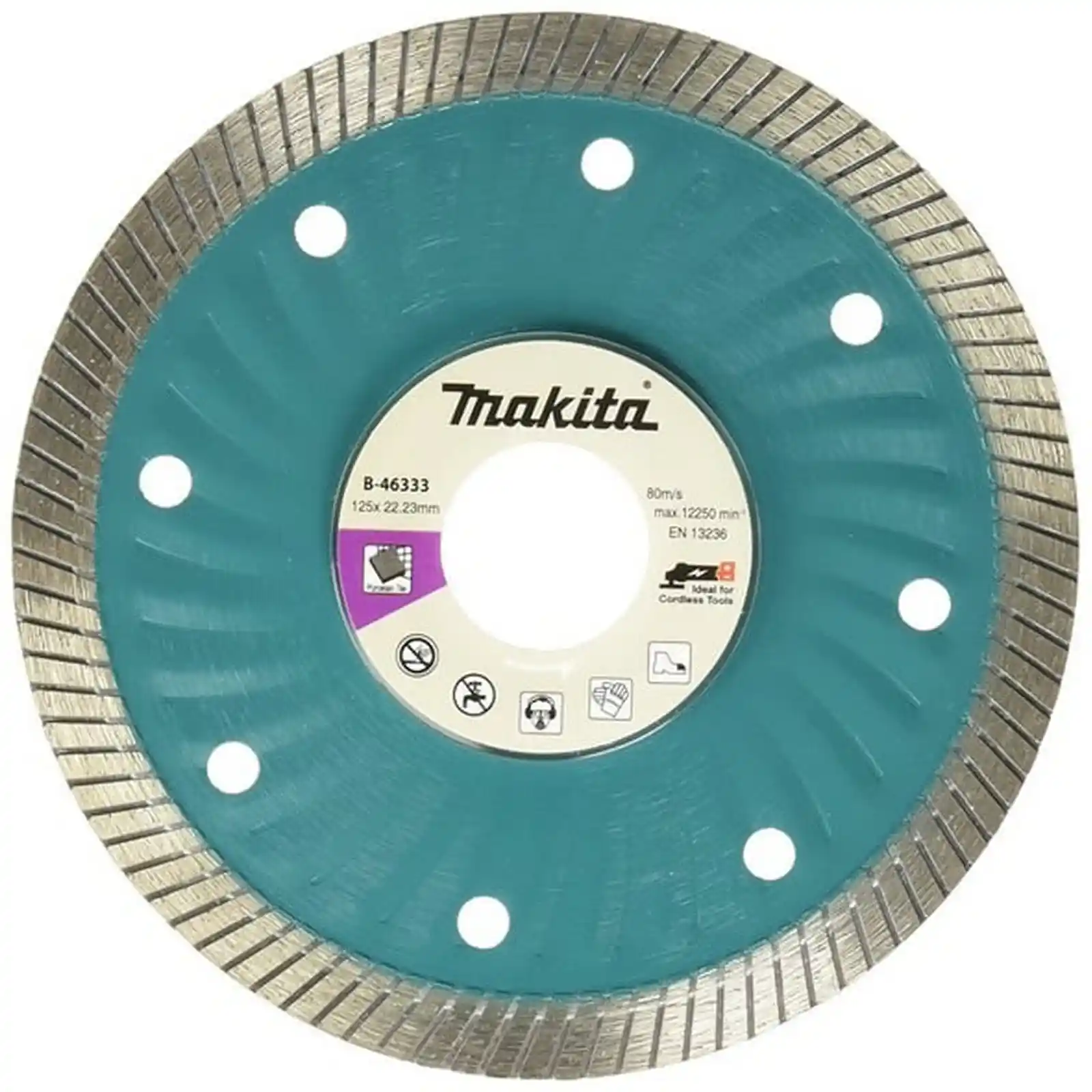 Abrazive debitare taiere diamantata - Disc diamantat ONDULAT, 125X22.23X10X1.4, Makita
