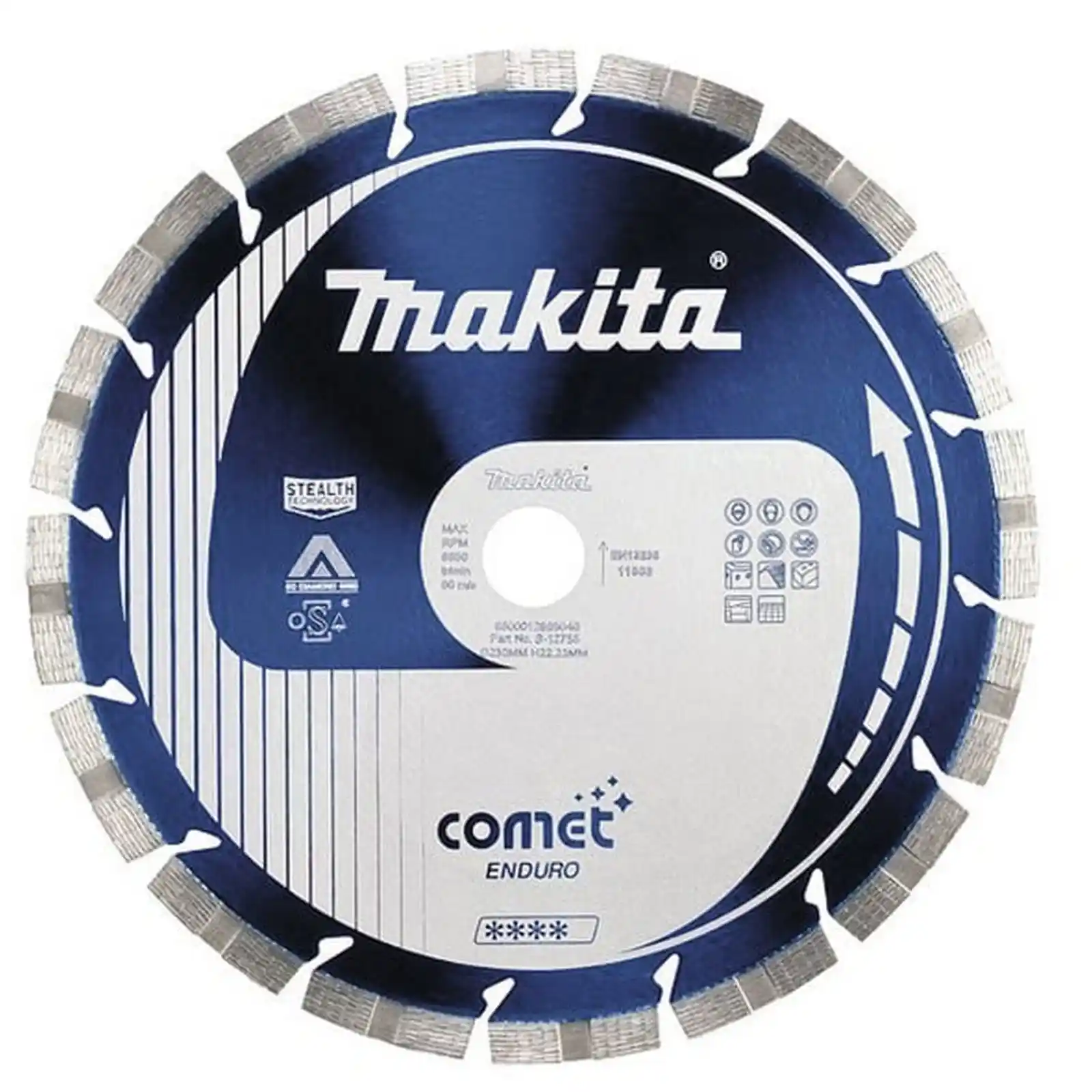 Abrazive debitare taiere diamantata - DISC DIAMANTATCOMET R. 125X2X10X22, 23, Makita