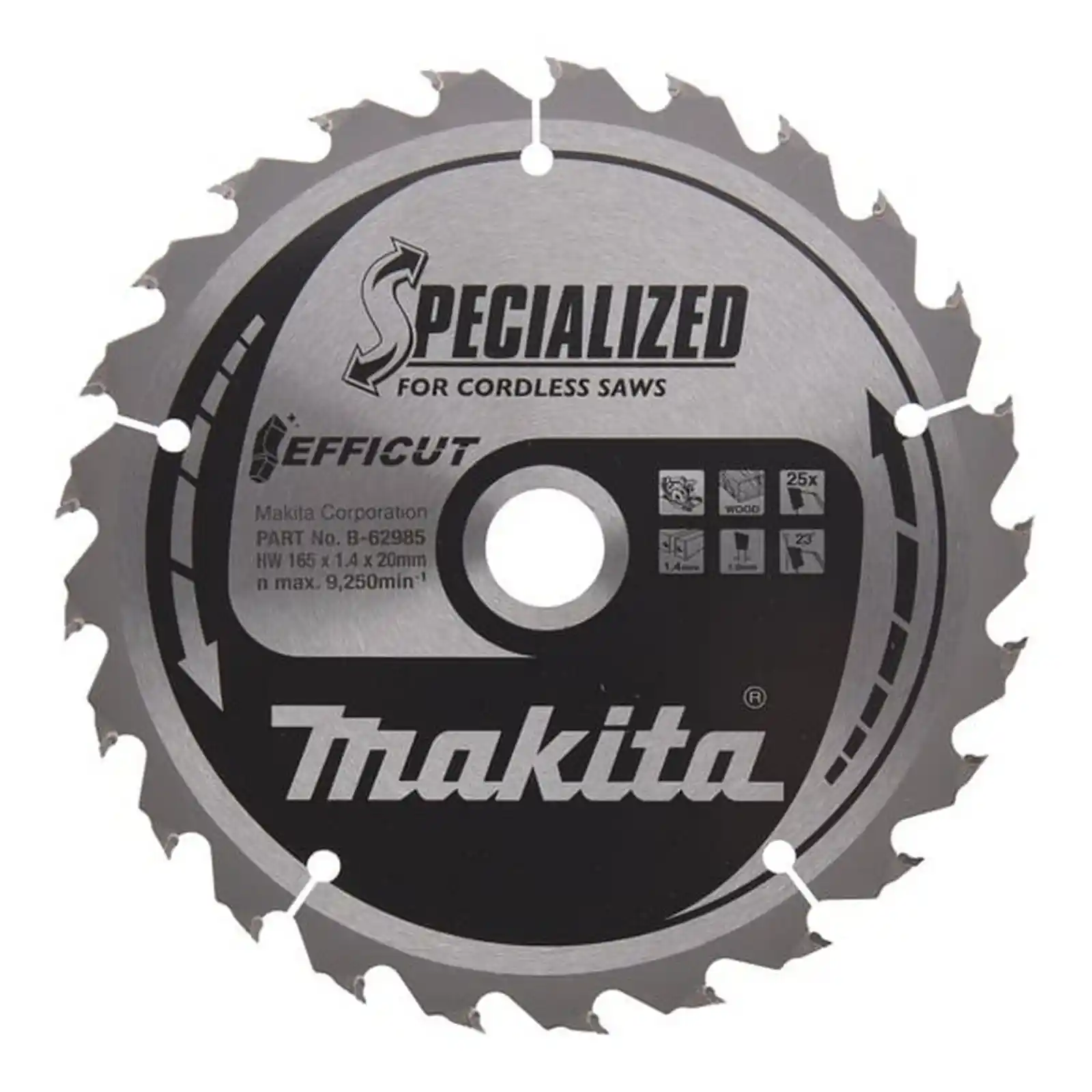 Accesorii Makita - Disc petru lemn 165x20 mm, Makita